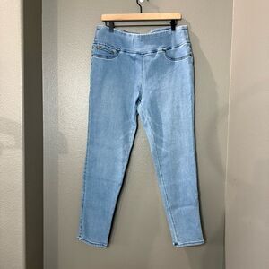 DG2 by Diane Gilman Blue Jeggings with Faded Look